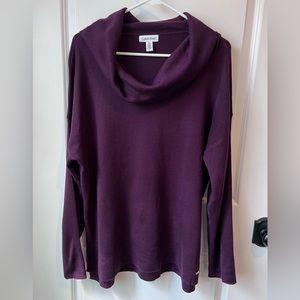 Calvin Klein Cowl-neck Sweater - size Large